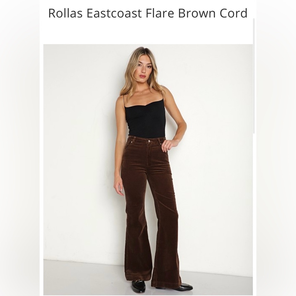 ROLLA'S Eastcoast‎ Flare Brown Cord Pants